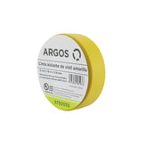 Cinta Aislante Argos de Vinil 19 mm x 18 m Color Amarillo - imagen 3