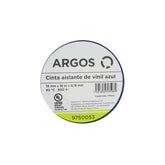 Cinta Aislante Argos de Vinil 19 mm x 18 m Color Azul - imagen 2