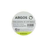 Cinta Aislante Argos de Vinil 19 mm x 18 m Color Blanco - imagen 2