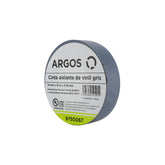 Cinta Aislante Argos de Vinil 19 mm x 18 m Color Gris - imagen 3