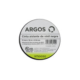 Cinta Aislante Argos de Vinil 19 mm x 18 m Color Negro - imagen 2