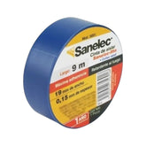 Cinta de Aislar Sanelec, Azul, 19 mm x 9 m