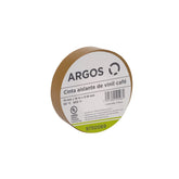 Cinta Aislante Argos de Vinil 19 mm x 18 m Color Café