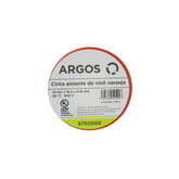 Cinta Aislante Argos de Vinil 19 mm x 18 m Color Anaranjado - imagen 2