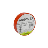 Cinta Aislante Argos de Vinil 19 mm x 18 m Color Anaranjado