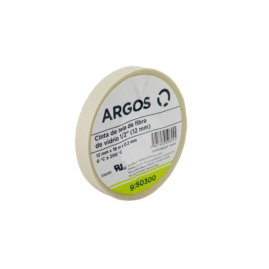 Cinta de Tela de Fibra de Vidrio Argos 12 mm x 18 m