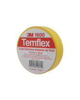 Cinta Eléctrica de PVC 3M Temflex 165, Color Amarillo, 19 mm x 18.3 m, para Aislamiento de 600V - imagen 5