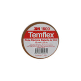 Cinta Eléctrica de PVC 3M Temflex 165, Color Marrón, 19 mm x 18.3 m, para Aislamiento de 600V - imagen 2