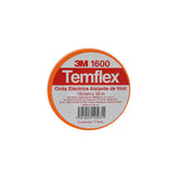 Cinta Eléctrica de PVC 3M Temflex 165, Color Naranja, 19 mm x 18.3 m, para Aislamiento de 600V - imagen 2