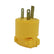 Clavija Recta Arrow Hart de Vinyl 2P 3H 20A 125V NEMA 5-20P, Amarilla - imagen 2