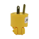 Clavija Recta Arrow Hart de Vinyl 2P 3H 20A 125V NEMA 5-20P, Amarilla - imagen 3