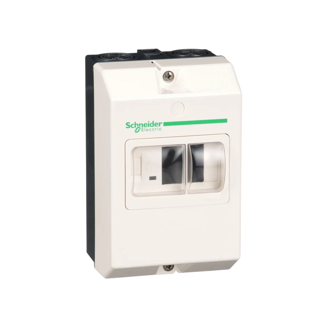 Cofre Schneider Electric TeSys GV2MC02, IP55, para Arrancadores GV2ME, Montaje en Superficie