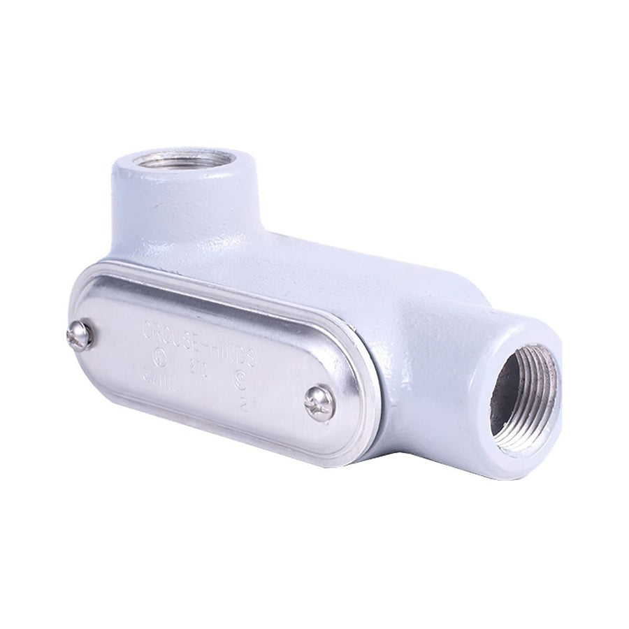 Condulet Crouse-Hinds Serie 7, Tipo L, 3/4 de Pulgada, con Tapa y Empaque