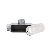 Caja Condulet Argos de Aluminio Tipo T, 3 Salidas de 1/2 pulgada - imagen 4