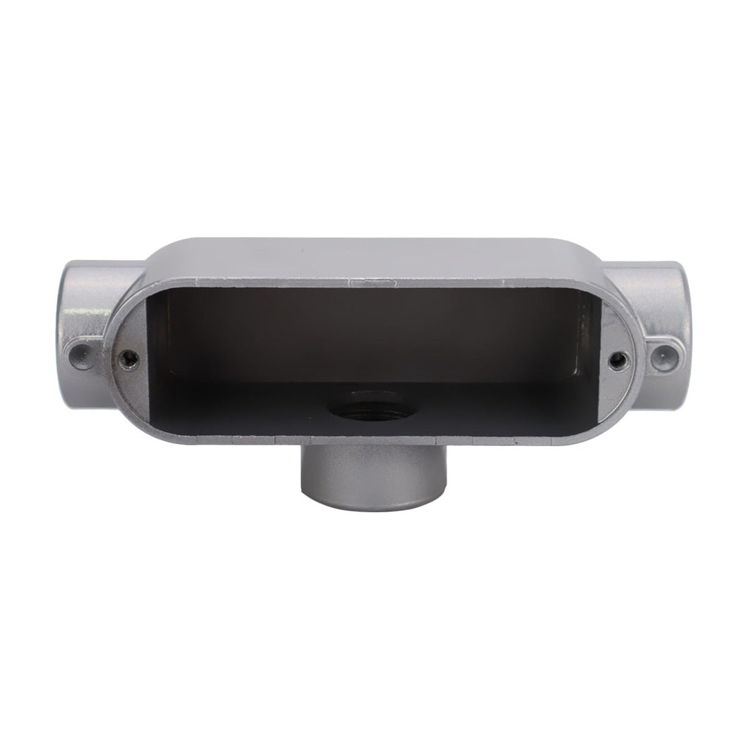 Caja Condulet Argos de Aluminio Tipo T, 3 Salidas de 1/2 pulgada