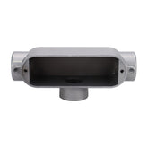 Caja Condulet Argos de Aluminio Tipo T, 3 Salidas de 1/2 pulgada