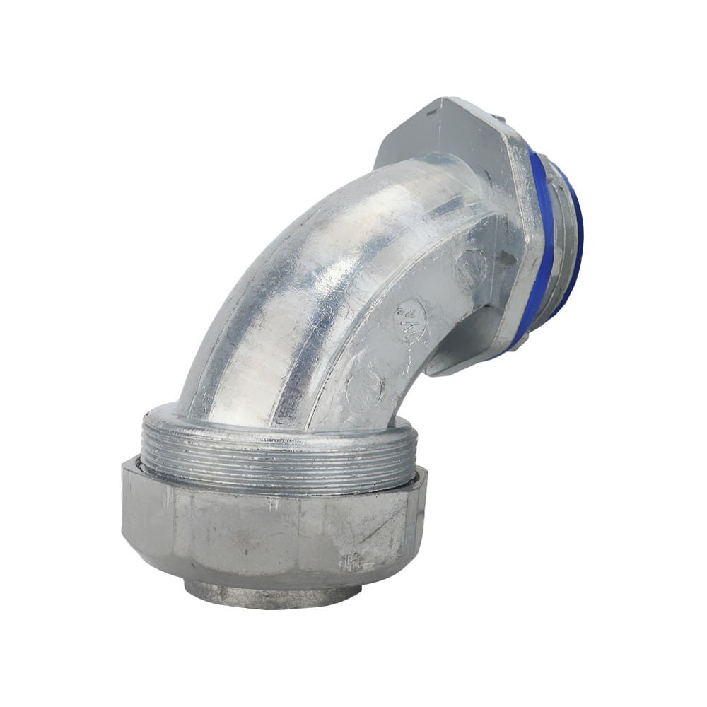 Conector Curvo 90° Liquid Tight de 1 1/4 de Pulgada para Tubería Flexible Argos