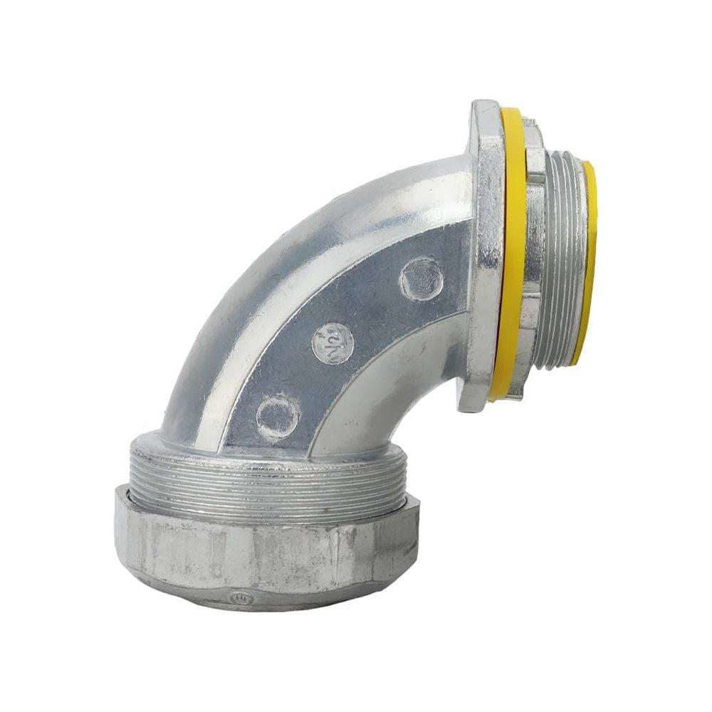 Conector Curvo 90° Liquid Tight de 1 1/2 Pulgada para Tubería Flexible Argos