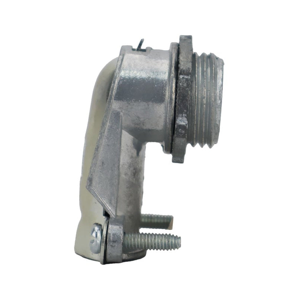 Conector Curvo de 90° de 3/8 de Pulgada para Tubería Flexible Metálica Argos