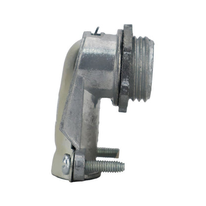 Conector Curvo de 90° de 3/8 de Pulgada para Tubería Flexible Metálica Argos