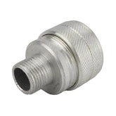 Conector Glándula Aluminio Macho de 1 1/2 Pulgada  Entrada de Cable de 3/8 Pulgadas a 1/2 Pulgada  - imagen 2