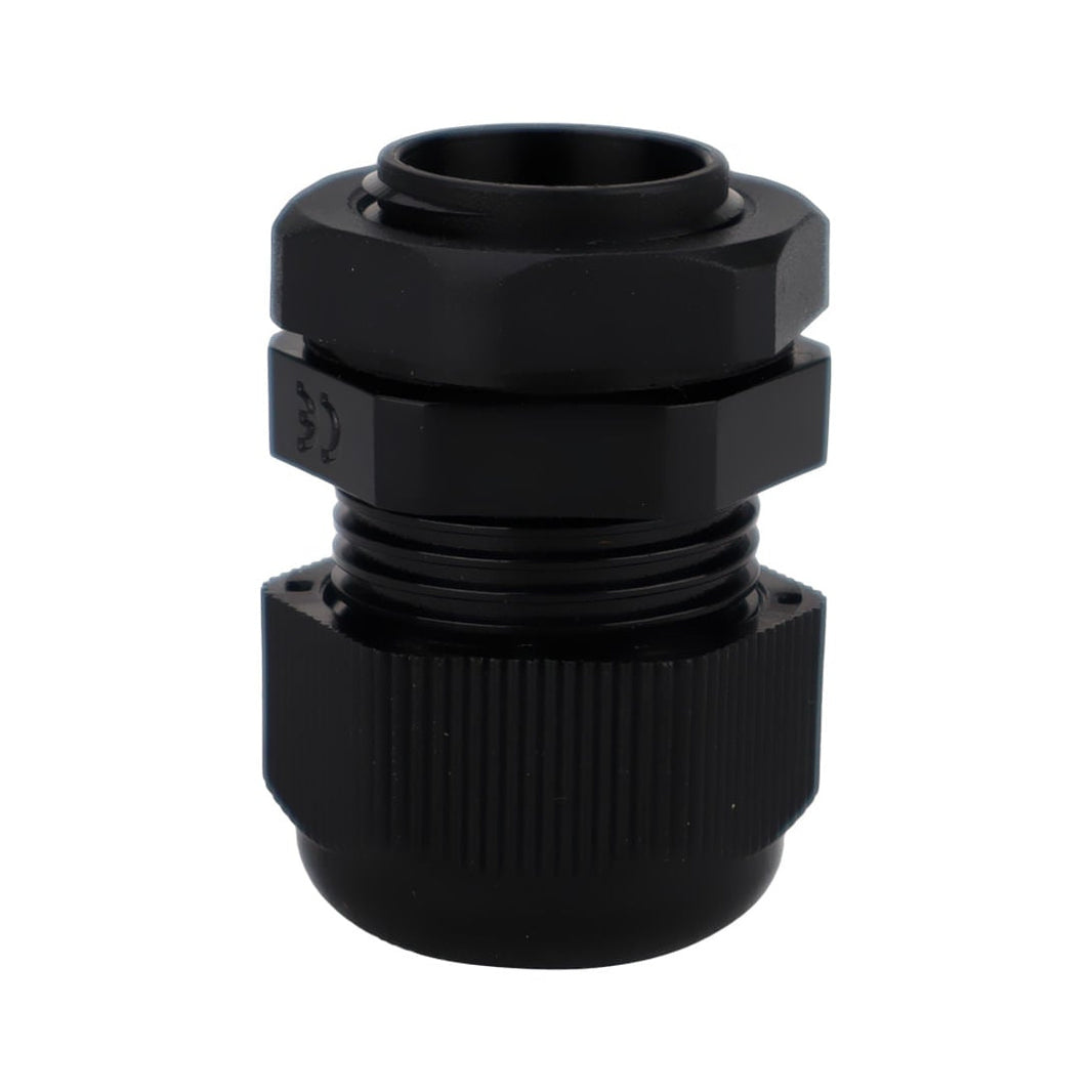 Conector Glándula de Nylon de 1/2 Pulgada para Cable Negro Argos