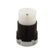 Conector Media Vuelta 2P 3H 15A 125V Nema L5-15 Color Negro con Blanco
