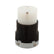 Conector Media Vuelta 2P 3H 15A 125V Nema L5-15 Color Negro con Blanco