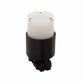 Conector Media Vuelta 2P 3H 15A 125V Nema L5-15 Color Negro con Blanco - imagen 2