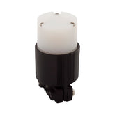 Conector Media Vuelta 2P 3H 15A 125V Nema L5-15 Color Negro con Blanco - imagen 2