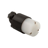 Conector Media Vuelta 2P 3H 15A 125V Nema L5-15 Color Negro con Blanco - imagen 3