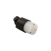 Conector Media Vuelta 2P 3H 15A 125V Nema L5-15 Color Negro con Blanco - imagen 3