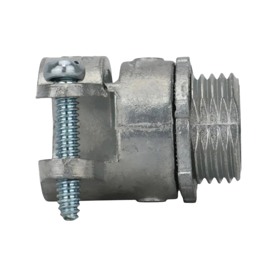 Conector Recto Argos para Tubo Flexible Metálico, 1/2 Pulgada con Contratuerca
