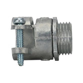 Conector Recto Argos para Tubo Flexible Metálico, 1/2 Pulgada con Contratuerca