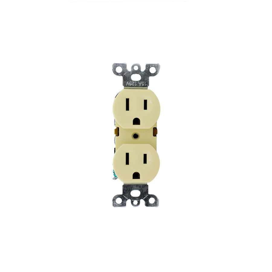 Contacto Doble Argos Aterrizado 15A 127V Color Marfil