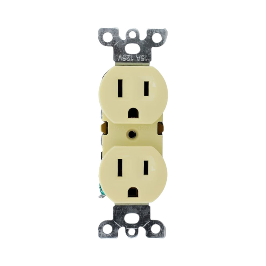 Contacto Doble Argos Aterrizado 15A 127V Color Marfil