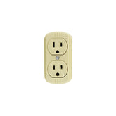 Contacto Doble Argos para Sobreponer Aterrizado 15A 127V Color Marfil