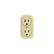 Contacto Doble Argos para Sobreponer Aterrizado 15A 127V Color Marfil