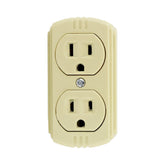 Contacto Doble Argos para Sobreponer Aterrizado 15A 127V Color Marfil