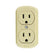 Contacto Doble Argos para Sobreponer Aterrizado 15A 127V Color Marfil