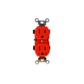 Contacto Doble Argos 15A 127V Aterrizado Aislado Color Naranja