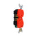 Contacto Doble Argos 15A 127V Aterrizado Aislado Color Naranja - imagen 2