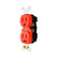 Contacto Doble Argos 15A 127V Aterrizado Aislado Color Naranja - imagen 3