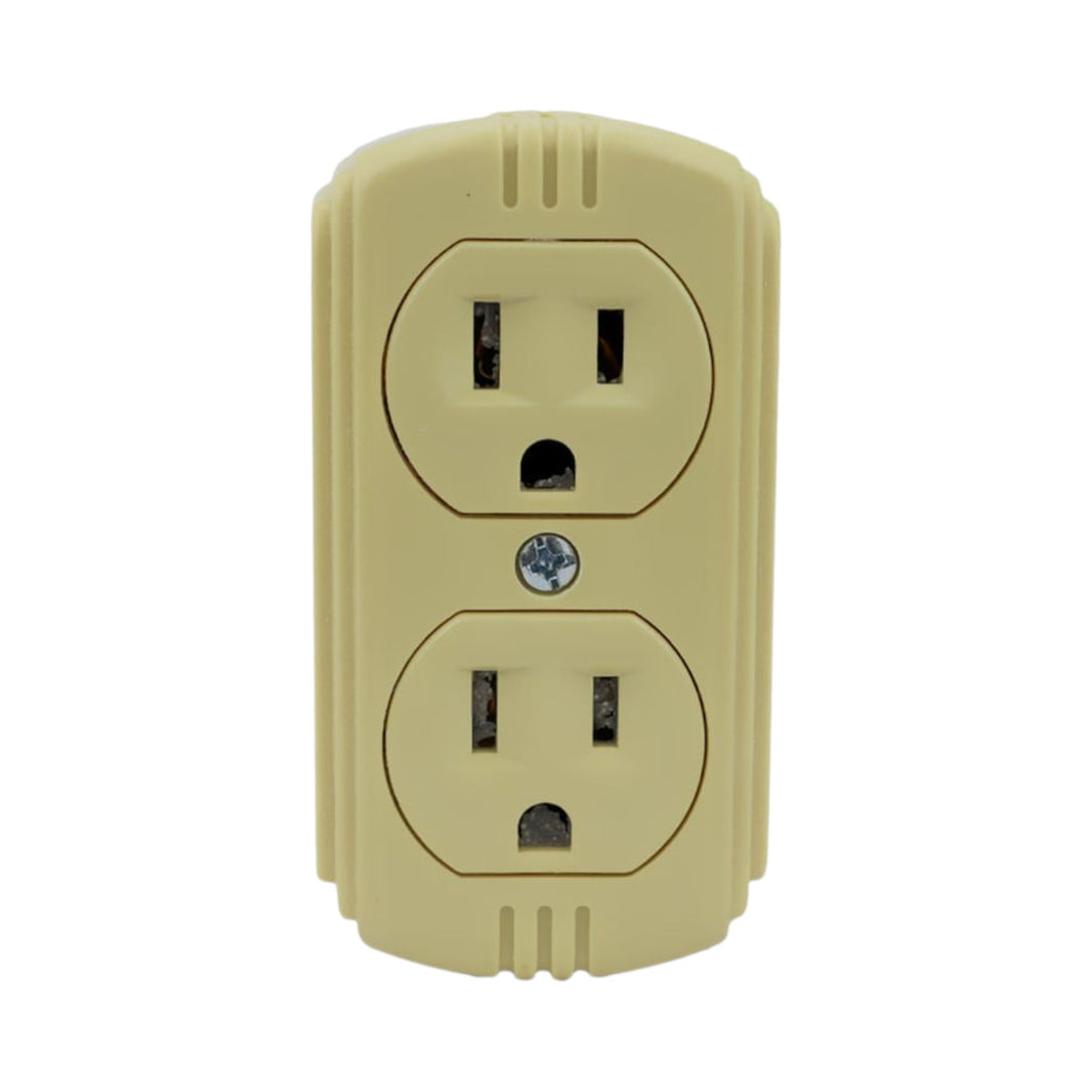 Contacto Doble Aterrizado de Baquelita Sanelec, para Sobreponer, 15A 127V | SE343079