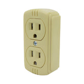 Contacto Doble Aterrizado de Baquelita Sanelec, para Sobreponer, 15A 127V | SE343079  - imagen 2