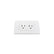 Contacto Argos Doble con Placa 15A 127V Color Blanco 36 mm