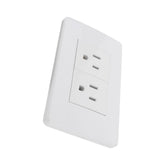 Contacto Argos Doble con Placa 15A 127V Color Blanco 36 mm - imagen 2