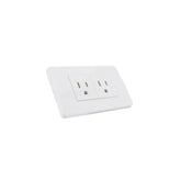 Contacto Argos Doble con Placa 15A 127V Color Blanco 36 mm - imagen 3