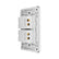Contacto Argos Doble con Placa 15A 127V Color Blanco 36 mm - imagen 4