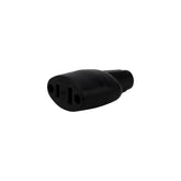 Contacto Oval Polarizado de Hule Sanelec, 15A 127V, Color Negro | SE324573   - imagen 2